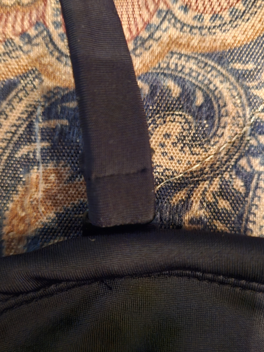 VENUS Black Bandeau Bikini Top with Single Removable Strap Size 14 - Picture 4 of 11